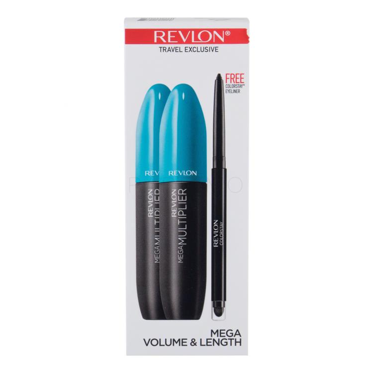 Revlon Mega Multiplier Pacco regalo mascara 2 x 8,5 ml + matita occhi Colorstay 0,28 g Black