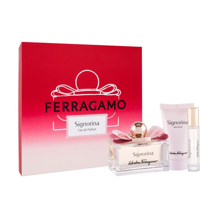 Salvatore Ferragamo Signorina Pacco regalo eau de parfum 100 ml + lozione corpo 50 ml + eau de parfum 10 ml