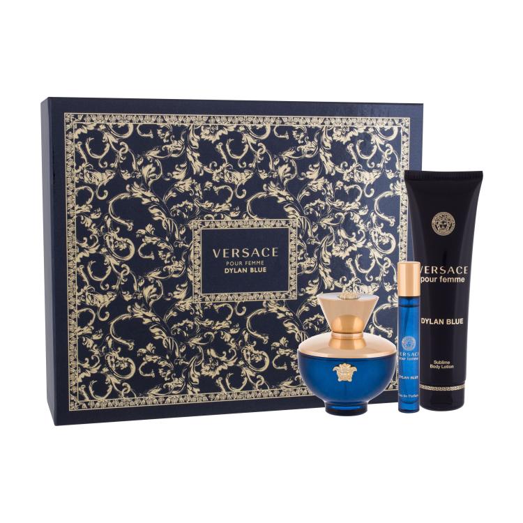 Versace Pour Femme Dylan Blue Pacco regalo eau de parfum 100 ml + eau de parfum 10 ml + lozione corpo 150 ml