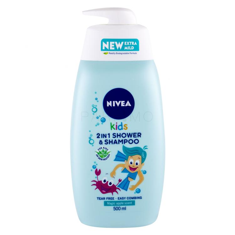 Nivea Kids 2in1 Shower &amp; Shampoo Magic Apple Scent Doccia gel bambino 500 ml