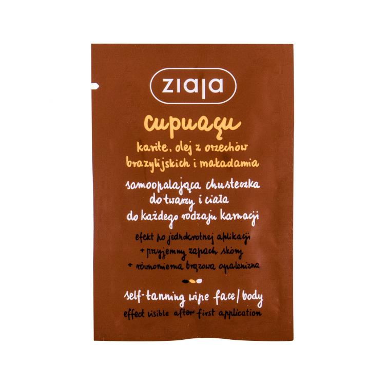 Ziaja Cupuacu Self-Tanning Wipe Face &amp; Body Prodotti autoabbronzanti donna 1 pz
