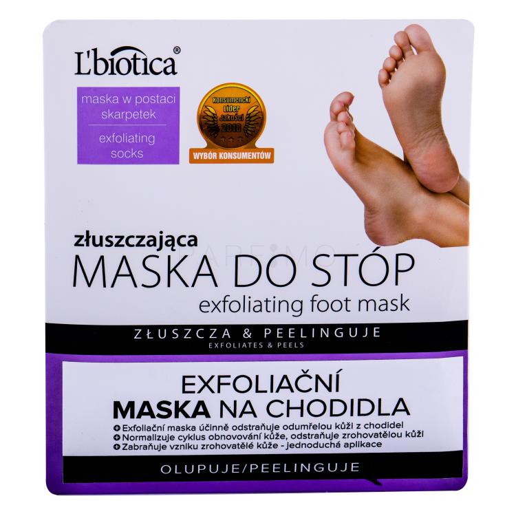 L&#039;Biotica Foot Mask Exfoliating Maschera per piedi donna 1 pz
