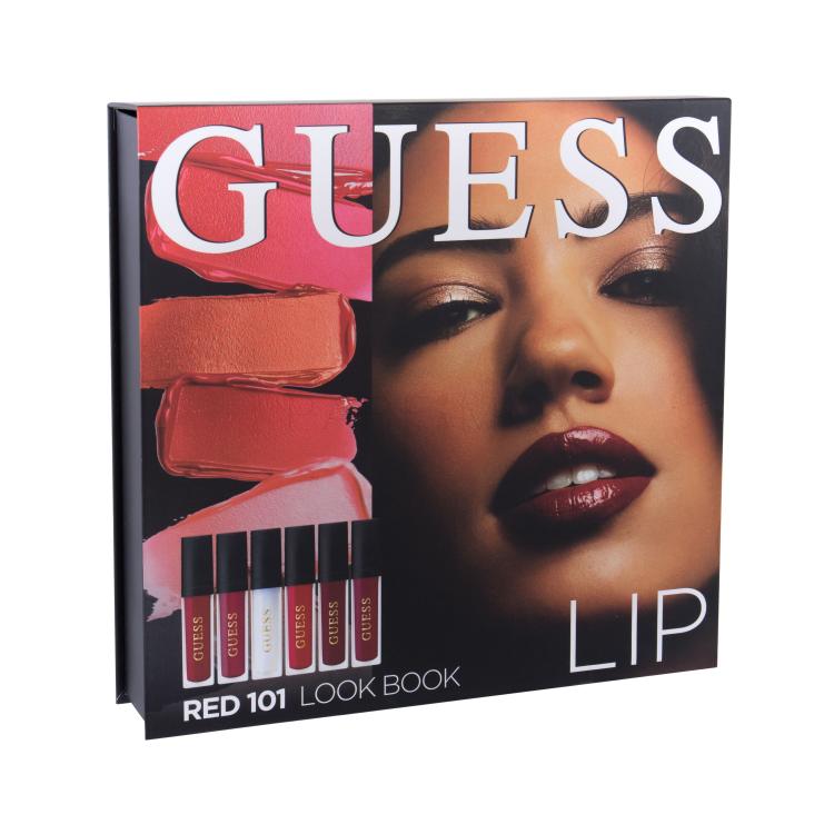 GUESS Look Book Lip Pacco regalo rossetto 3 x 4 ml + gloss labbra 3 x 4 ml + zrcalo