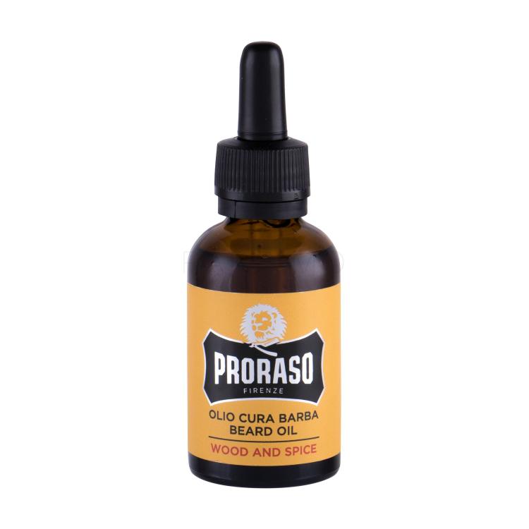 PRORASO Wood &amp; Spice Beard Oil Olio da barba uomo 30 ml