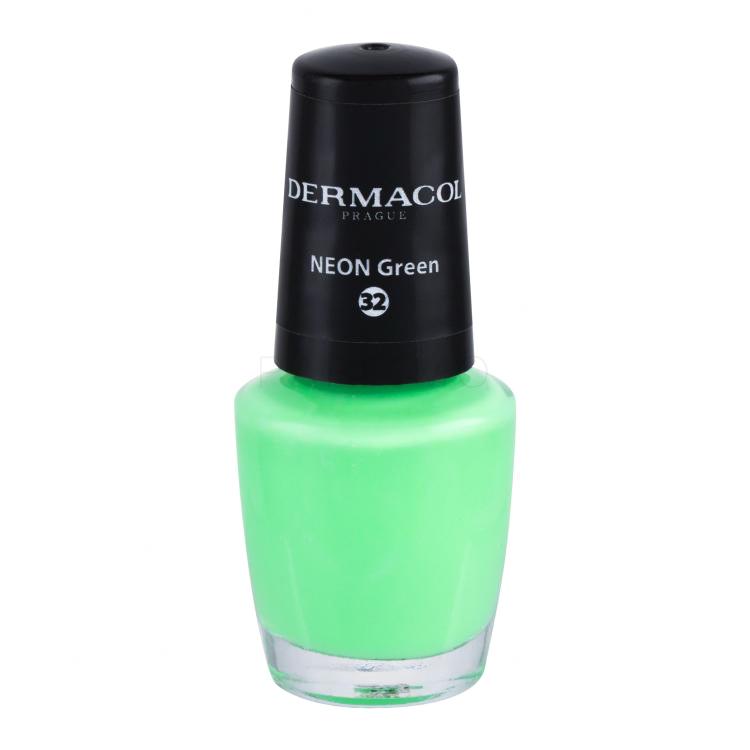 Dermacol Neon Smalto per le unghie donna 5 ml Tonalità 32 Neon Green