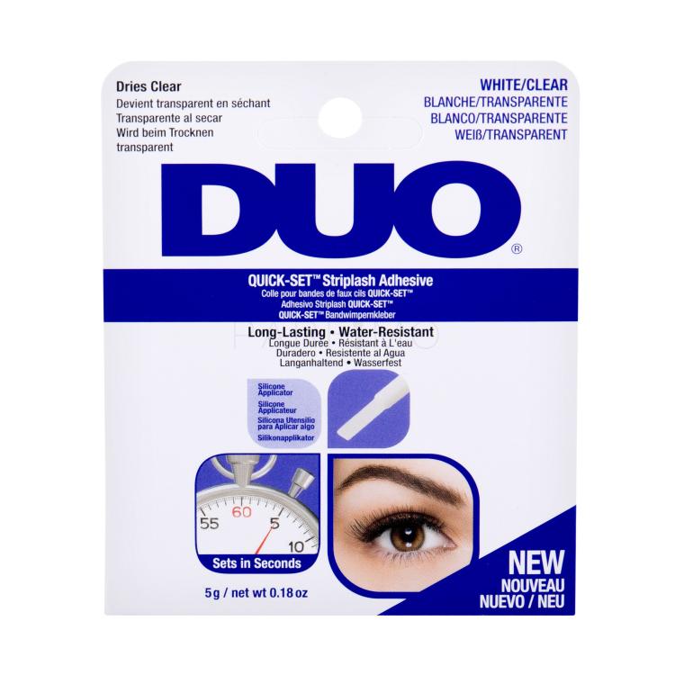 Ardell Duo Quick-Set Striplash Adhesive White/Clear Colla per ciglia donna 5 g