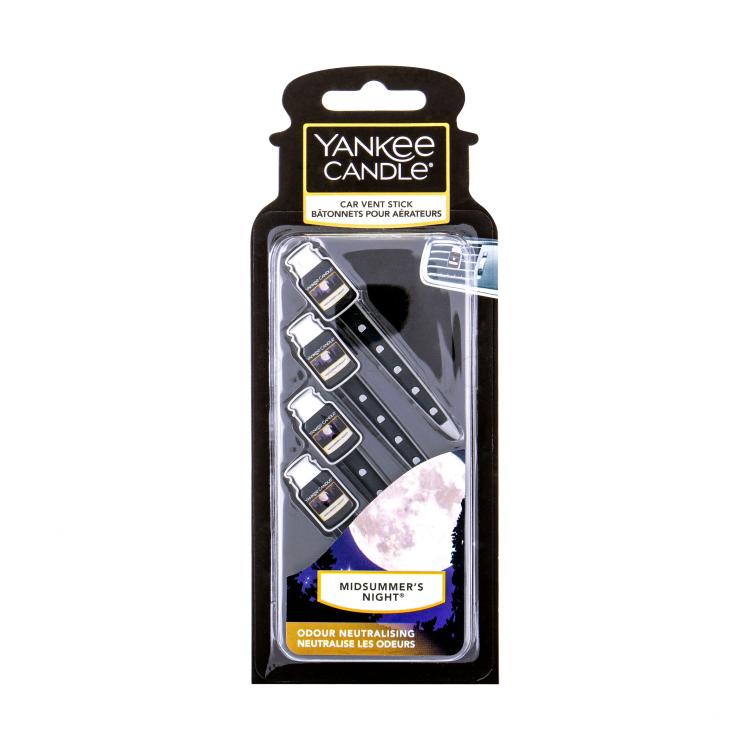 Yankee Candle Midsummer´s Night Vent Stick Deodorante per auto 4 pz