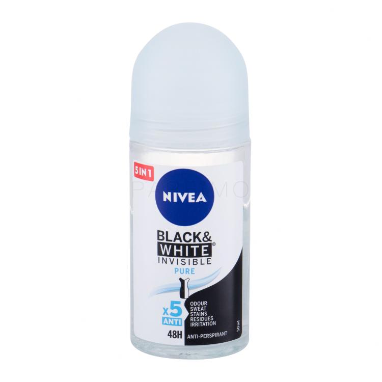 Nivea Black &amp; White Invisible Pure 48h Antitraspirante donna 50 ml