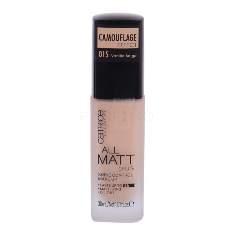 Catrice All Matt Plus Fondotinta donna 30 ml Tonalità 015 Vanilla Beige