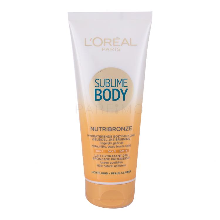 L&#039;Oréal Paris Sublime Body Nutribronze Light Skin Prodotti autoabbronzanti donna 200 ml
