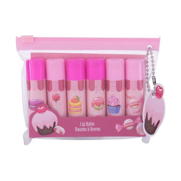 2K Lip Balm Gift Set Pacco regalo balsamo labbra 6 x 4,2 g + trousse