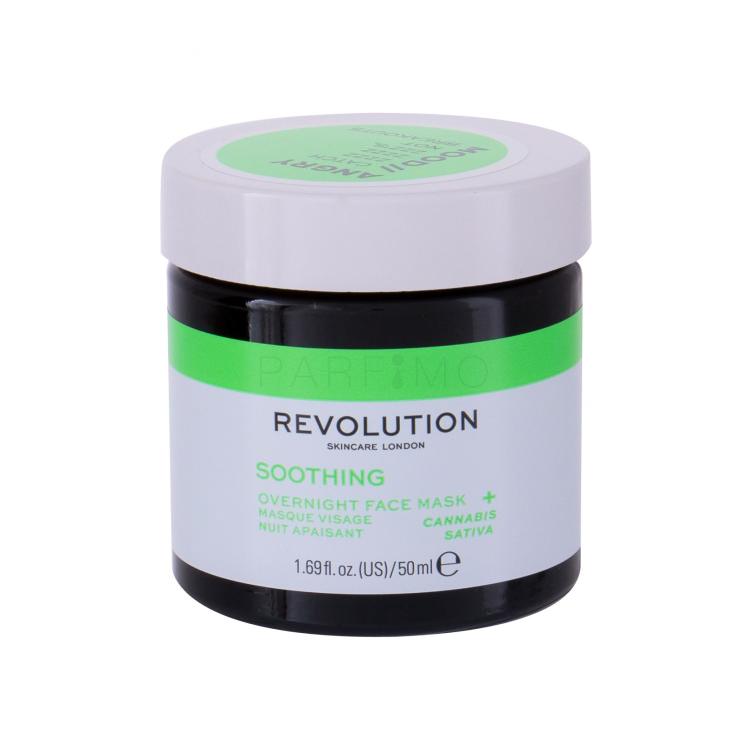 Revolution Skincare Angry Mood Soothing Overnight Maschera per il viso donna 50 ml