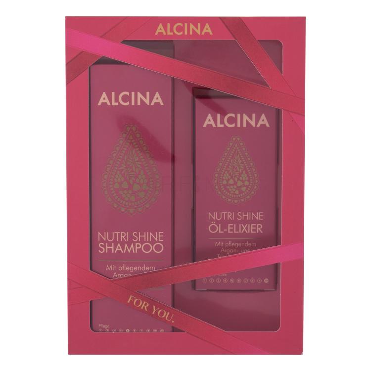 ALCINA Nutri Shine Pacco regalo shampoo 250 ml + olio per capelli 50 ml