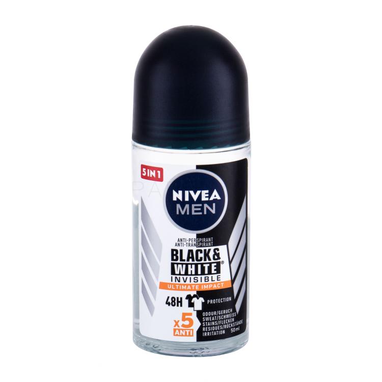 Nivea Men Invisible For Black &amp; White Ultimate Impact 48h Antitraspirante uomo 50 ml