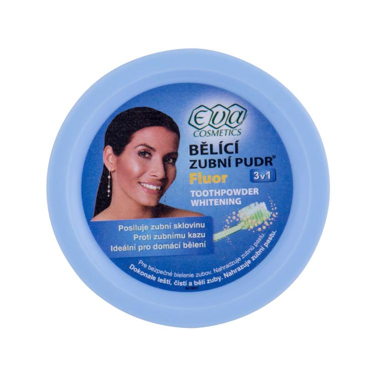 Eva Cosmetics Whitening Toothpowder Fluor Sbiancamento denti 30 g