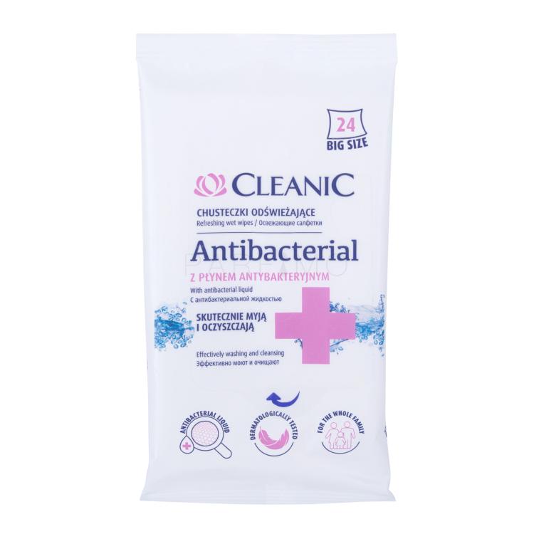 Cleanic Antibacterial Refreshing Wet Wipes Prodotto antibatterico 24 pz