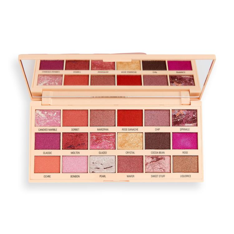 I Heart Revolution Chocolate Eyeshadow Palette Ombretto donna 18 g Tonalità Marble Rose Gold