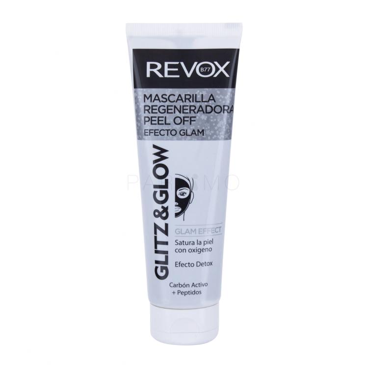 Revox Glitz &amp; Glow Black Regenerating Maschera per il viso donna 80 ml