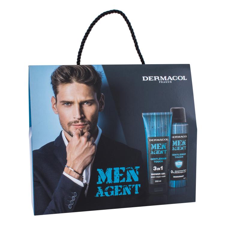 Dermacol Men Agent Gentleman Touch 3in1 Pacco regalo doccia gel 250 ml + deodorante 150 ml