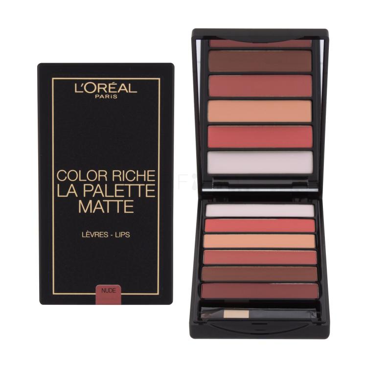 L&#039;Oréal Paris Color Riche La Palette Matte Rossetto donna 6 g Tonalità Nude