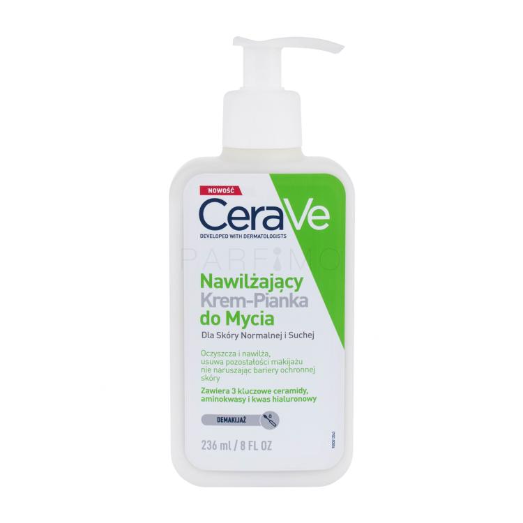 CeraVe Facial Cleansers Hydrating Cream-to-Foam Crema detergente donna 236 ml