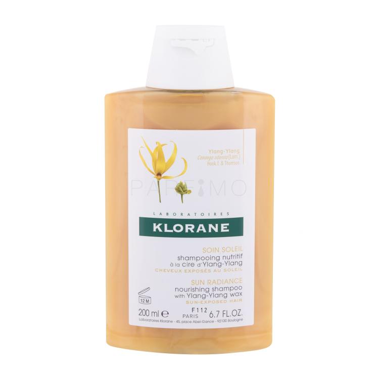 Klorane Ylang-Ylang Wax Sun Radiance Shampoo donna 200 ml