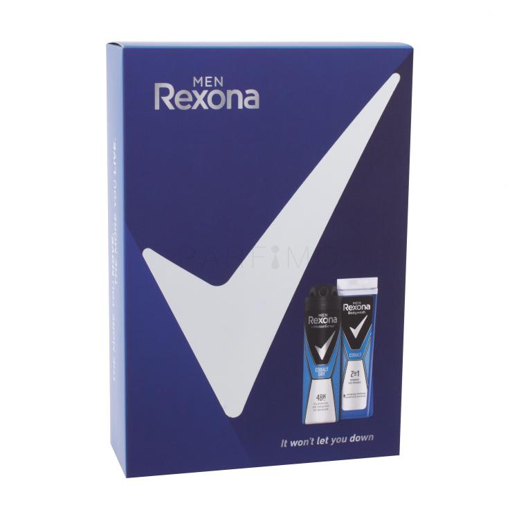 Rexona Cobalt Pacco regalo doccia gel Cobalt 250 ml + anti-perspirante Cobalt Dry 150 ml