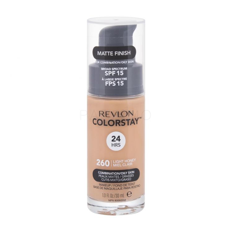 Revlon Colorstay Combination Oily Skin SPF15 Fondotinta donna 30 ml Tonalità 260 Light Honey