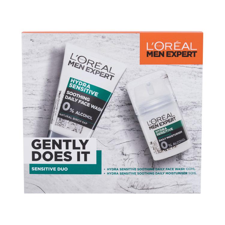 L&#039;Oréal Paris Men Expert Gently Does It Pacco regalo crema idratante 50 ml + gel detergente 100 ml