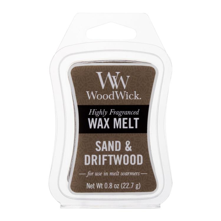WoodWick Sand &amp; Driftwood Cera profumata 22,7 g