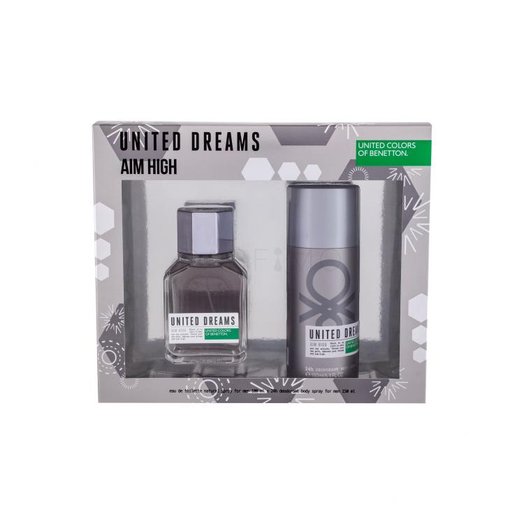 Benetton United Dreams Aim High Pacco regalo eau de toilette 80 ml + deodorante 150 ml