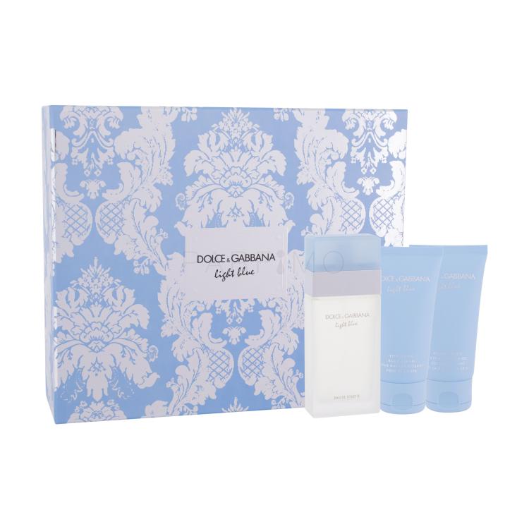 Dolce&amp;Gabbana Light Blue Pacco regalo Eau de Toilette 50 ml + 50 ml crema per il corpo + 50 ml doccia gel