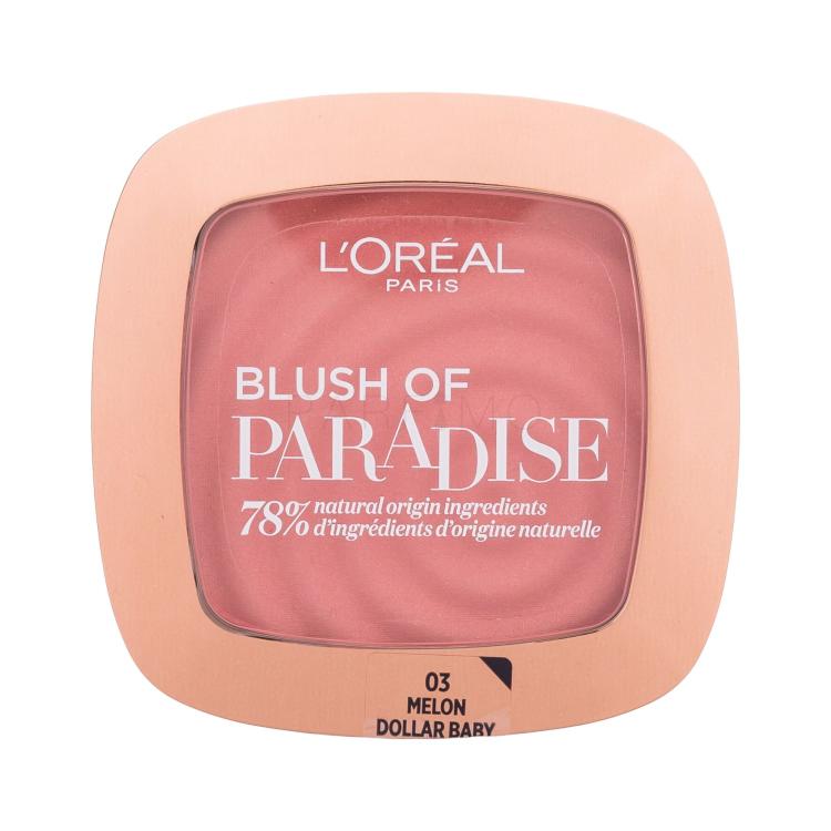 L&#039;Oréal Paris Blush Of Paradise Blush donna 9 g Tonalità 03 Melon Dollar Baby