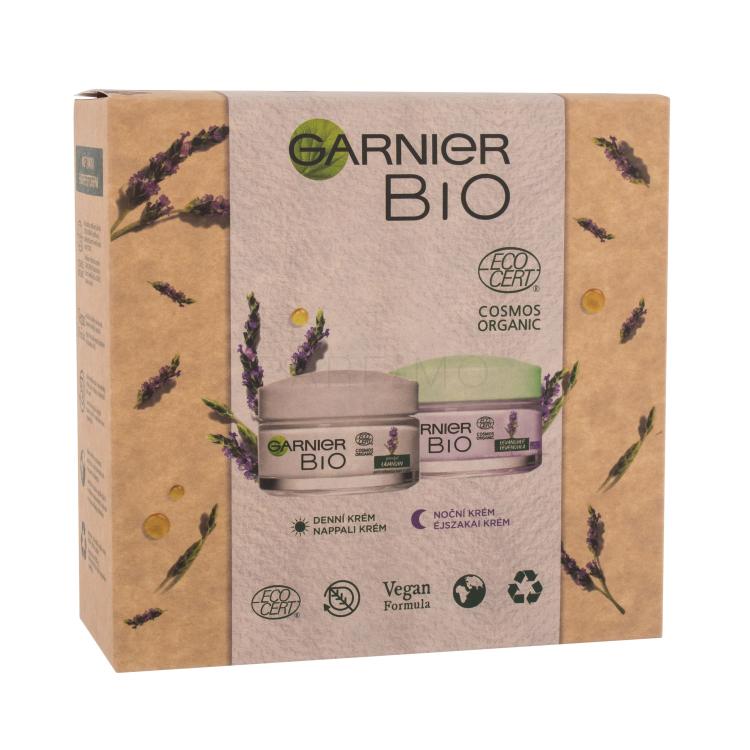 Garnier Bio Lavender Pacco regalo crema per il viso Bio Anti-Wrinkle Day Care 50 ml  + crema per il viso notte Bio Anti-Wrinkle Night Care 50 ml