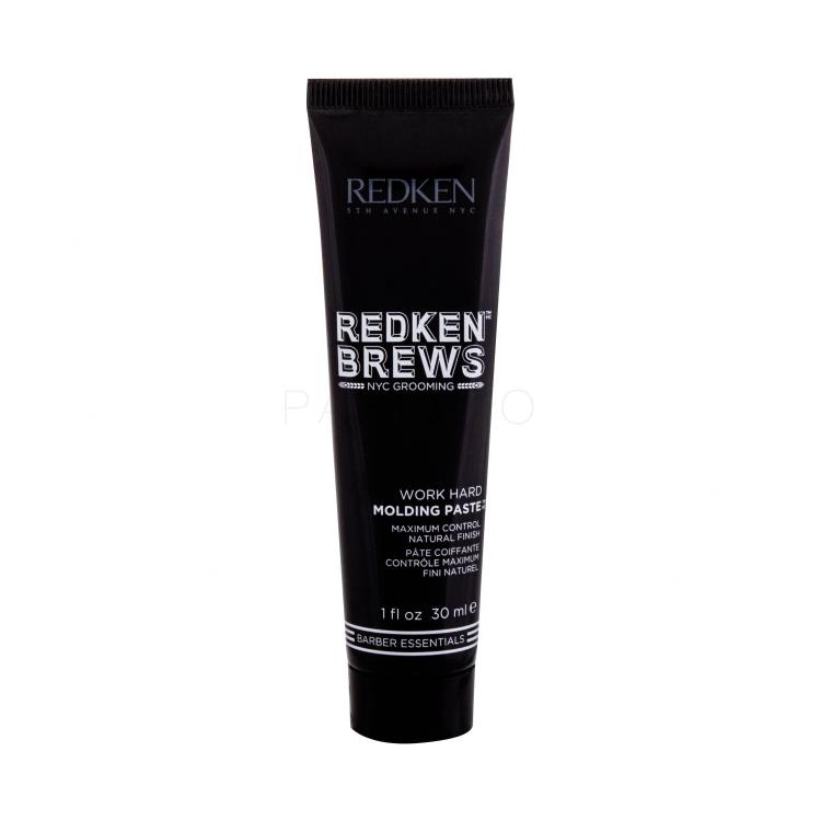 Redken Brews Hard Molding Paste Cera per capelli uomo 30 ml