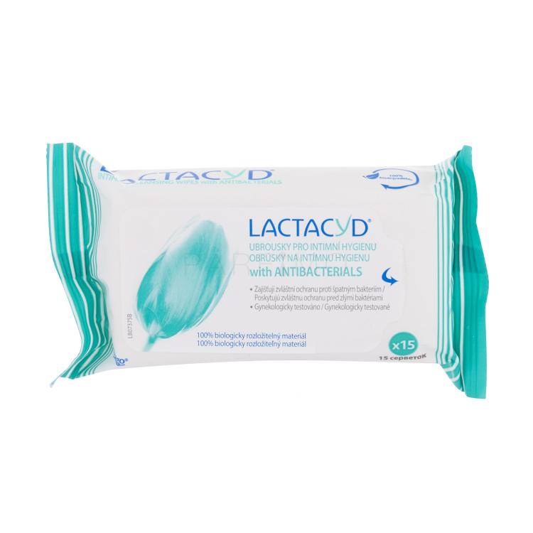 Lactacyd Pharma Antibacterial Cleansing Wipes Prodotti per l&#039;igiene intima donna 15 pz