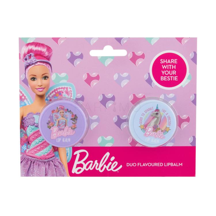 Barbie Barbie Duo Pacco regalo balsamo labbra Barbie + balsamo labbra unicorno