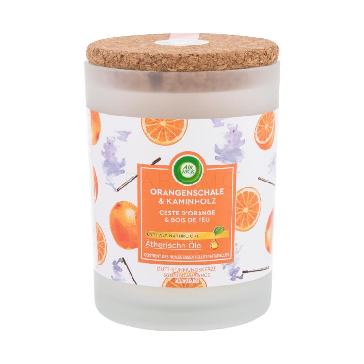 Air Wick Orange Peel &amp; Firewood Candela profumata 185 g