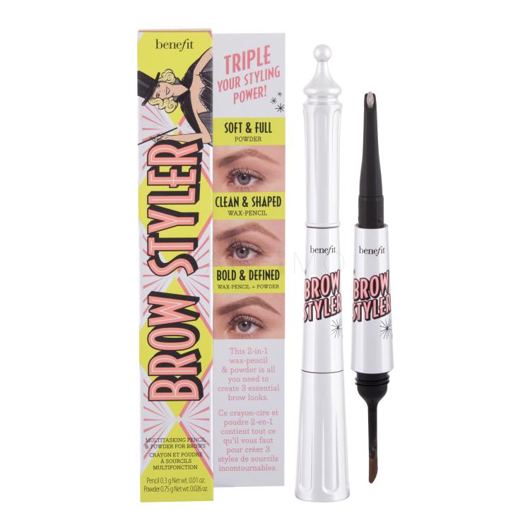 Benefit Brow Styler Multitasking Pencil &amp; Powder Matita sopracciglia donna 1,05 g Tonalità 3 Warm Light Brown