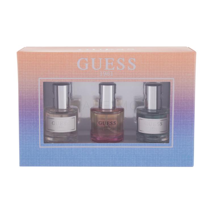 GUESS Guess 1981 Pacco regalo eau de toilette 15 ml + eau de toilette Guess 1981 Los Angeles 15 ml + eau de toilette Guess 1981 Indigo 15 ml