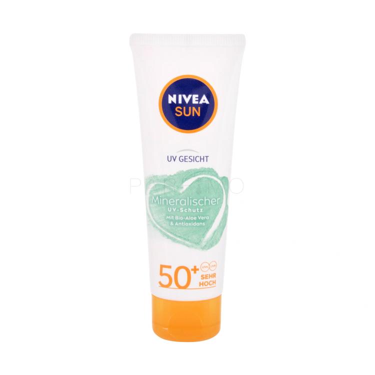 Nivea Sun UV Face Mineral UV Protection SPF50+ Protezione solare viso donna 50 ml