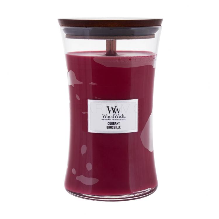 WoodWick Currant Candela profumata 610 g