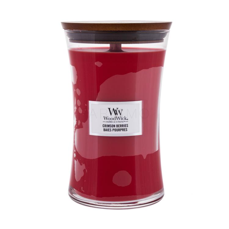 WoodWick Crimson Berries Candela profumata 610 g