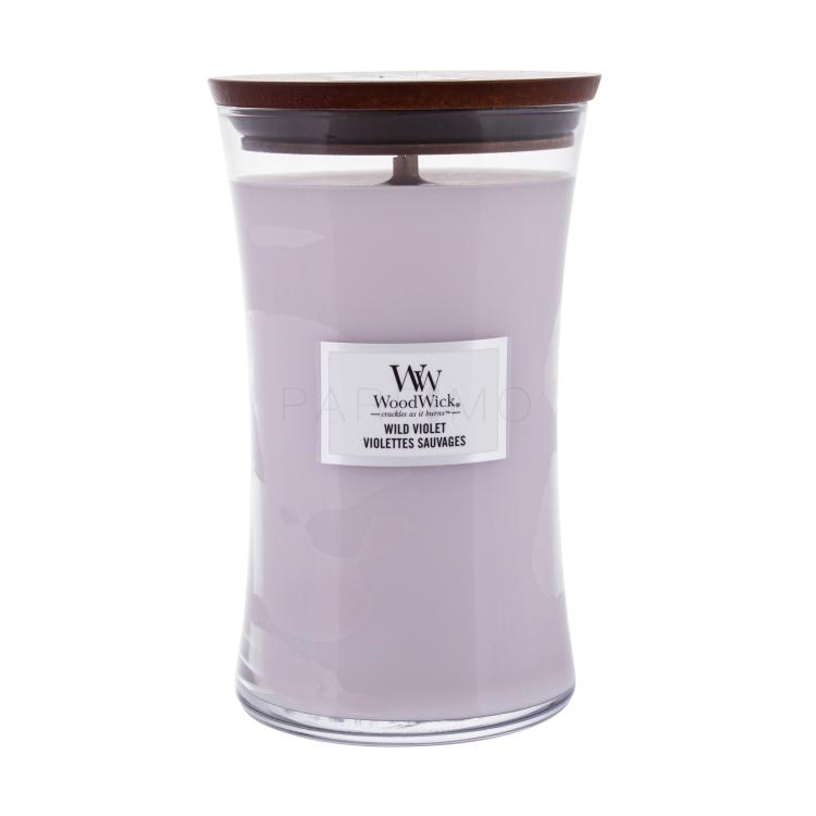 WoodWick Wild Violet Candela profumata 610 g