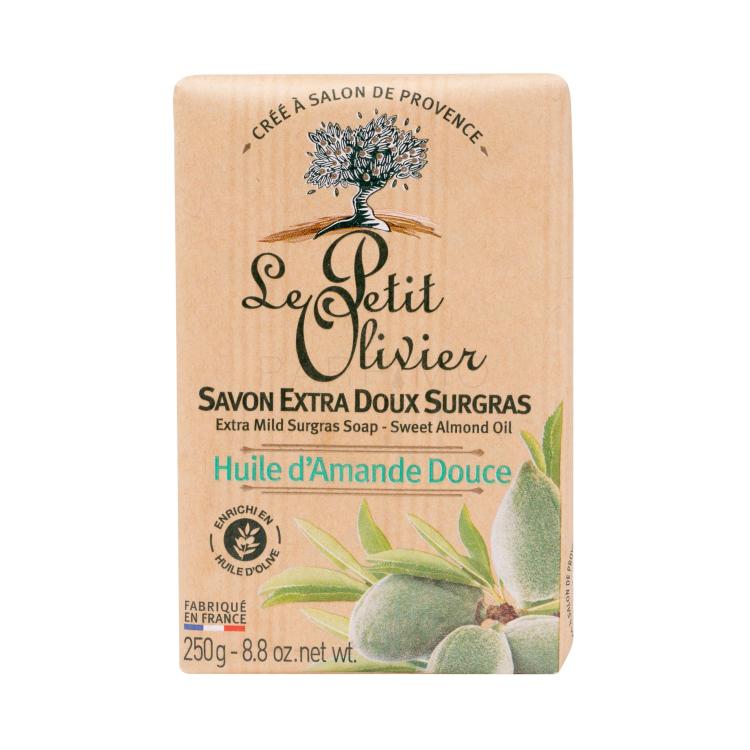 Le Petit Olivier Almond Oil Extra Mild Surgras Soap Sapone donna 250 g