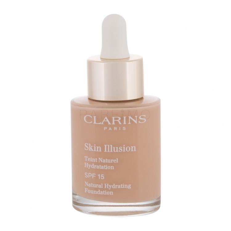Clarins Skin Illusion Natural Hydrating SPF15 Fondotinta donna 30 ml Tonalità 107 Beige