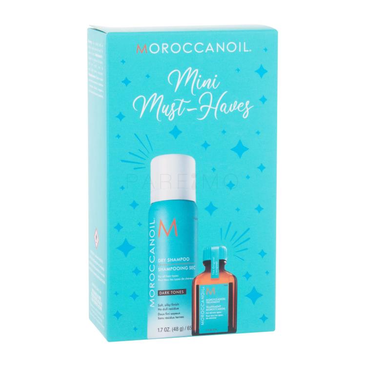 Moroccanoil Mini Must-Haves Pacco regalo olio per capelli Treatment 15 ml  + shampoo secco Dry Shampoo Dark Tones 65 ml