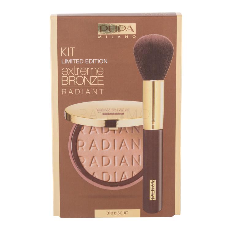 Pupa Extreme Bronze Radiant Pacco regalo bronzer Extreme Bronze Radiant 7,5 g + pennello cosmetico