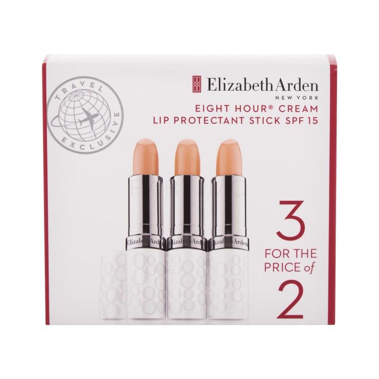 Elizabeth Arden Eight Hour Cream Lip Protectant Stick SPF15 Pacco regalo balsamo per le labbra Eight Hour Cream Lip Protectant Stick SPF15 3 x 3,7 g