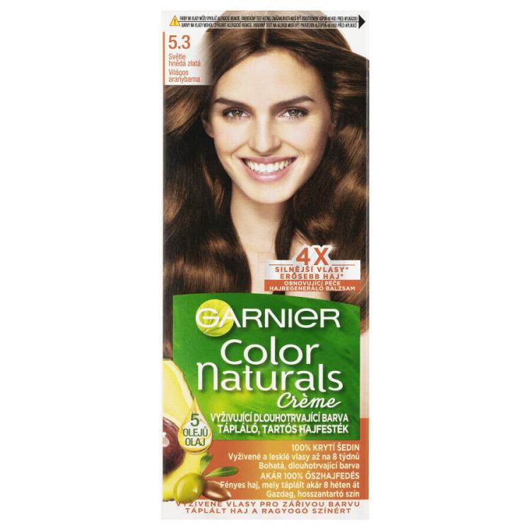 Garnier Color Naturals Créme Tinta capelli donna 40 ml Tonalità 5,3 Natural Light Golden Brown
